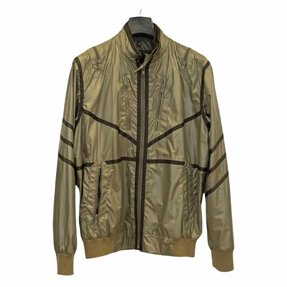 Marc Jacobs men’s  green zip up windbreaker jacket L L75-9